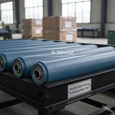 Robuste, schwere Förderwalzen mit einer Rollgeschwindigkeit von 0-20 m/min und Beschichtungsmaterialfarbe
