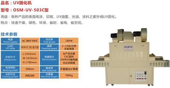365nm UV-Lampentafel mit 1000W Stromverbrauch für industrielle Anwendungen