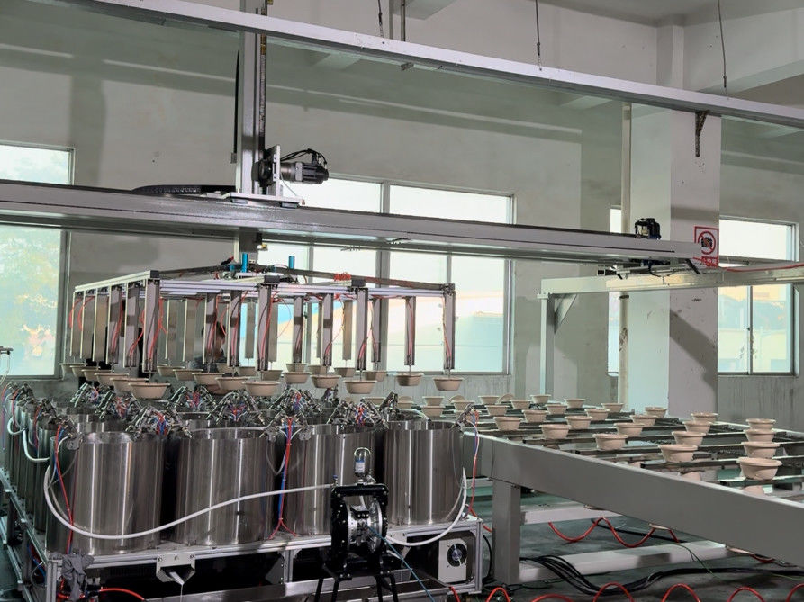 Langlebigkeit Hochgeschwindigkeitsrobotermontage Zellstoffformmaschine 24 Stationen für Zellstoffgeformtes Produkt