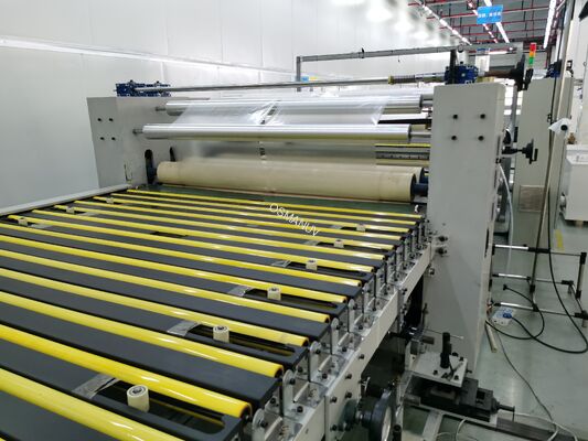 380V/50HZ Voltage Film Lamination Machine with 0-100m/min High Speed Rewinding