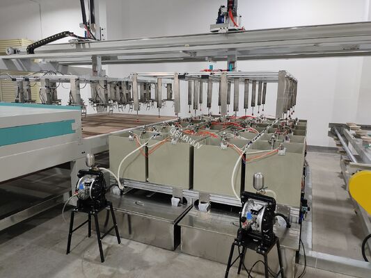 Square Bucket Spin Coating Machine with Customizable Fixture High Transfer Efficiency and Multi-Station Operation