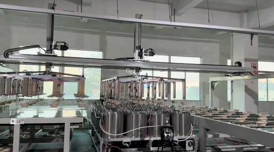 24-Station Spin Coating Line for Pulp Molding with Customizable Speed and Integrated Drying