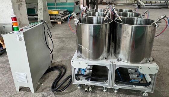 Standard Six‑Station Rotary Spin Coating Line for Molded Pulp Internal Barrier Coating