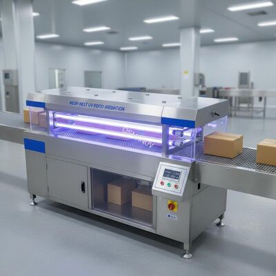 Mesh Belt UV Food Irradiation Machine 2KW For Package Board Carton
