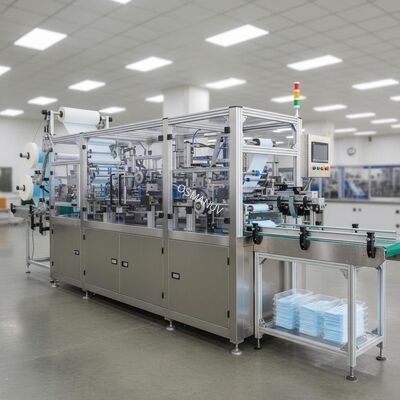 ISO9001 20KW Surgical Face Mask Making Machine / Surgical Mask Production Line