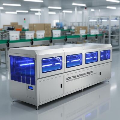 Industrial UV Tunnel Sterilizer for Conveyor Lines – High-Throughput Surface Disinfection for Packaging, Food, Medical Devices