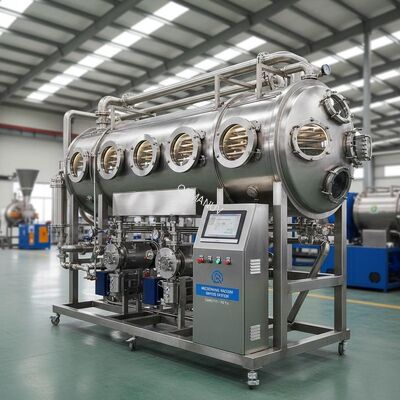 High Capacity Microwave Vacuum Dryer System - Customized 1-10T/h