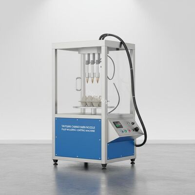 Taiyuan Changyuan Nozzle Used Pulp Molding Coating Machine With 110kg Weight And 400 * 400 * 500 Mm Spray Room