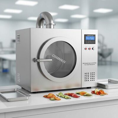 Temperature Range 50-200C Microwave Vacuum Dryer for Food Processing