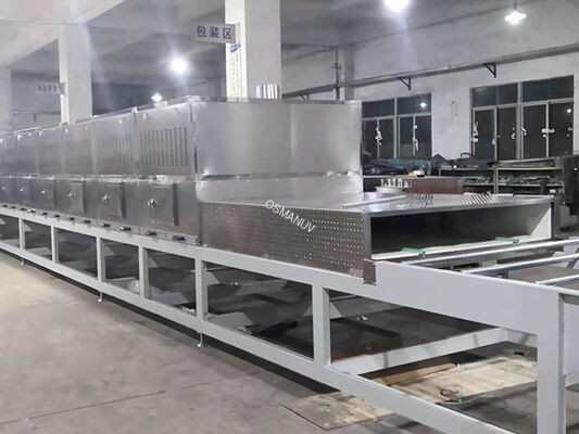 Continuous Tunnel Microwave Dryer with Customizable Power (12-200kW) and PLC Control for Fast Drying (4-20x Faster)