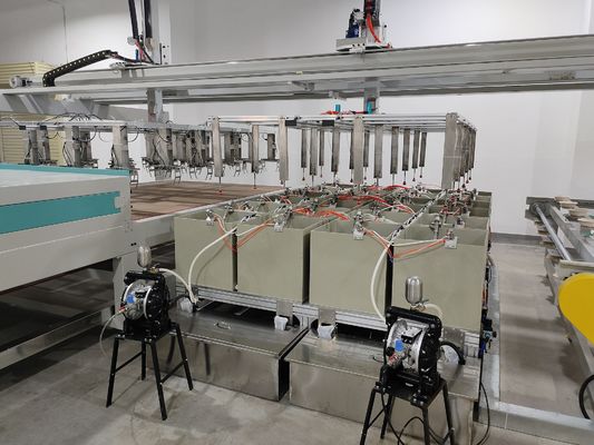 24 Stationen Spin-Coating-Maschine für die Zellstoffformung von Fasern mit Barrierebeschichtung