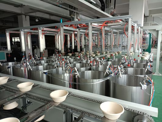 Produktionslinie für Drehbasis-Vakuum-Adsorptionspulp-Formspin-Beschichtung