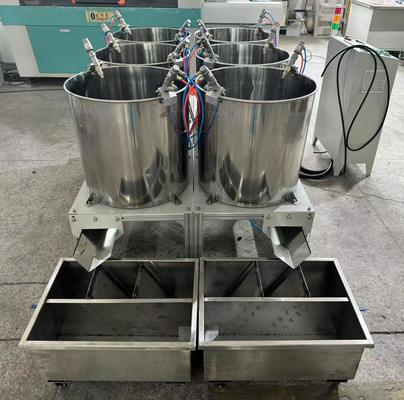 Voll automatisierte 6-Stations-Spin-Beschichtungsmaschine für Zellstoffgeformte Produkte - hocheffiziente interne Beschichtung